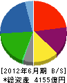 日本軽金属 貸借対照表 2012年6月期