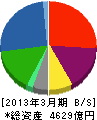 マルハニチロホールディングス 貸借対照表 2013年3月期