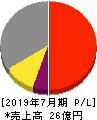 大和コンピューター 損益計算書 2019年7月期 大和コンピューター 損益計算書 2019年7月期