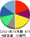 シャノン 貸借対照表 2021年10月期 シャノン 貸借対照表 2021年10月期