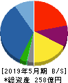 ヴィレッジヴァンガードコーポレーション 貸借対照表 2019年5月期