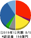 リリカラ 貸借対照表 2019年12月期