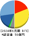ＪＴＰ 貸借対照表 2024年6月期
