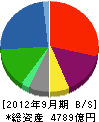 マルハニチロホールディングス 貸借対照表 2012年9月期