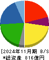 薬王堂ホールディングス 貸借対照表 2024年11月期