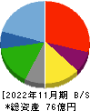串カツ田中ホールディングス 貸借対照表 2022年11月期