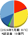 ジオコード 貸借対照表 2024年5月期