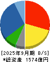 ほくやく・竹山ホールディングス 貸借対照表 2025年9月期