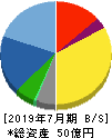 アルチザネットワークス 貸借対照表 2019年7月期 アルチザネットワークス 貸借対照表 2019年7月期