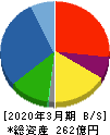 石光商事 貸借対照表 2020年3月期 石光商事 貸借対照表 2020年3月期