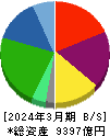 大王製紙 貸借対照表 2024年3月期