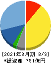 ＤＴＳ 貸借対照表 2021年3月期