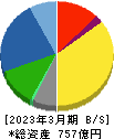 テイカ 貸借対照表 2023年3月期