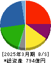 綿半ホールディングス 貸借対照表 2025年3月期 綿半ホールディングス 貸借対照表 2025年3月期
