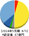 ＦＩＸＥＲ 貸借対照表 2024年5月期