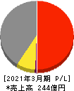 新日本理化 損益計算書 2021年3月期
