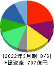 ソラスト 貸借対照表 2022年3月期 ソラスト 貸借対照表 2022年3月期