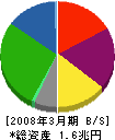 日本製紙グループ本社 貸借対照表 2008年3月期 日本製紙グループ本社 貸借対照表 2008年3月期