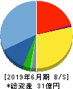 アクモス 貸借対照表 2019年6月期 アクモス 貸借対照表 2019年6月期