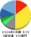 日本管財ホールディングス 貸借対照表 2024年6月期 日本管財ホールディングス 貸借対照表 2024年6月期