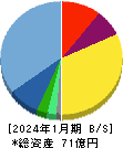 Terra Drone 貸借対照表 2024年1月期 Terra Drone 貸借対照表 2024年1月期