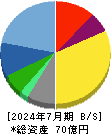 Ｔｅｒｒａ　Ｄｒｏｎｅ 貸借対照表 2024年7月期