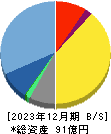プロシップ 貸借対照表 2023年12月期