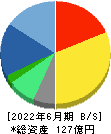 インテリジェント　ウェイブ 貸借対照表 2022年6月期