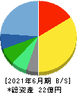データホライゾン 貸借対照表 2021年6月期 データホライゾン 貸借対照表 2021年6月期