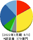 イワキ 貸借対照表 2022年3月期 イワキ 貸借対照表 2022年3月期