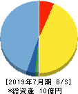 VALUENEX 貸借対照表 2019年7月期 VALUENEX 貸借対照表 2019年7月期