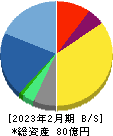 テクミラホールディングス 貸借対照表 2023年2月期 テクミラホールディングス 貸借対照表 2023年2月期
