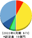 ロジザード 貸借対照表 2022年6月期 ロジザード 貸借対照表 2022年6月期