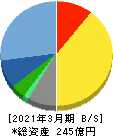 エイジス 貸借対照表 2021年3月期