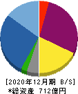 地主 貸借対照表 2020年12月期