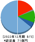 KG情報 貸借対照表 2022年12月期 KG情報 貸借対照表 2022年12月期