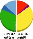 日本スキー場開発 貸借対照表 2022年10月期
