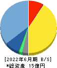 ピーバンドットコム 貸借対照表 2022年6月期