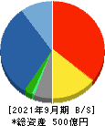 オリエンタルコンサルタンツホールディングス 貸借対照表 2021年9月期 オリエンタルコンサルタンツホールディングス 貸借対照表 2021年9月期