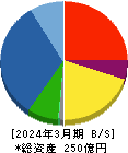 ジャパンエンジンコーポレーション 貸借対照表 2024年3月期 ジャパンエンジンコーポレーション 貸借対照表 2024年3月期