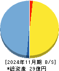 ㈱ティムス 貸借対照表 2024年11月期