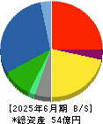 シキノハイテック 貸借対照表 2025年6月期