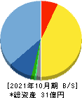 ビーアンドピー 貸借対照表 2021年10月期 ビーアンドピー 貸借対照表 2021年10月期
