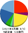 ラクーンホールディングス 貸借対照表 2021年4月期 ラクーンホールディングス 貸借対照表 2021年4月期