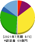 日本スキー場開発 貸借対照表 2021年7月期 日本スキー場開発 貸借対照表 2021年7月期