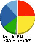 東洋建設 貸借対照表 2022年3月期