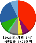 三井Ｅ＆Ｓ 貸借対照表 2020年3月期