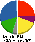 昭和電線ホールディングス 貸借対照表 2021年9月期