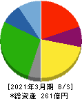 東京テアトル 貸借対照表 2021年3月期