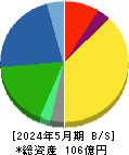 ツインバード 貸借対照表 2024年5月期